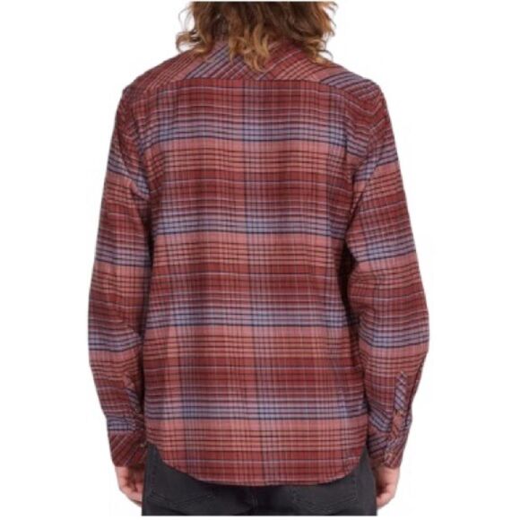 NWT Billabong Men’s Coastline Flannel Shirt Rose Dust Size S - Picture 13 of 13
